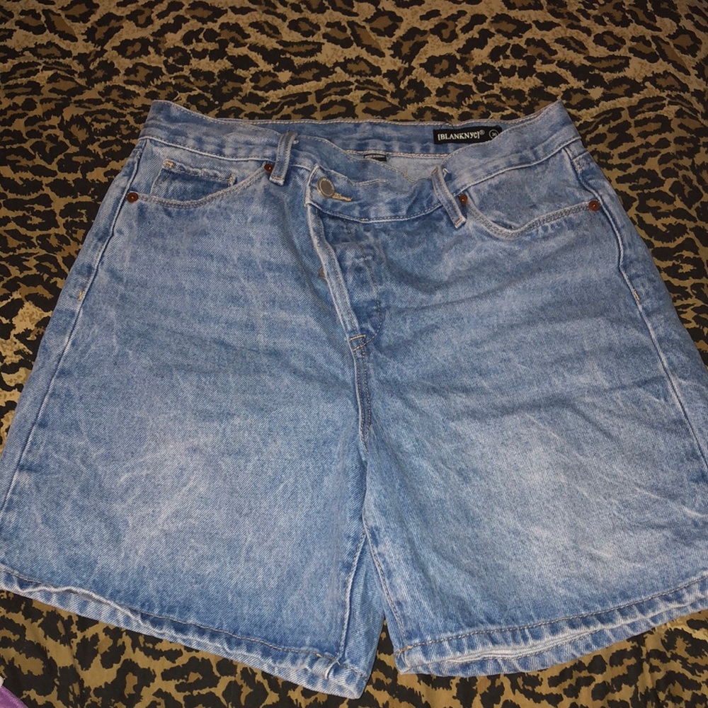 BLANKNYC Crossed Waist Denim Jorts